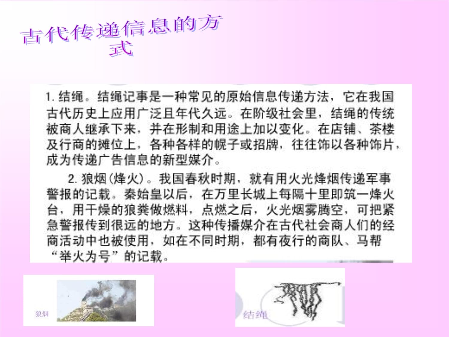 從烽火到光纖 信息傳播的古今變遷與中國篇章